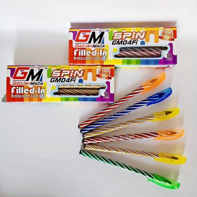 

Pulpen Lilin Gadjah Mada GM Spin GM04Fi 0.5 mm Isi 12 pcs