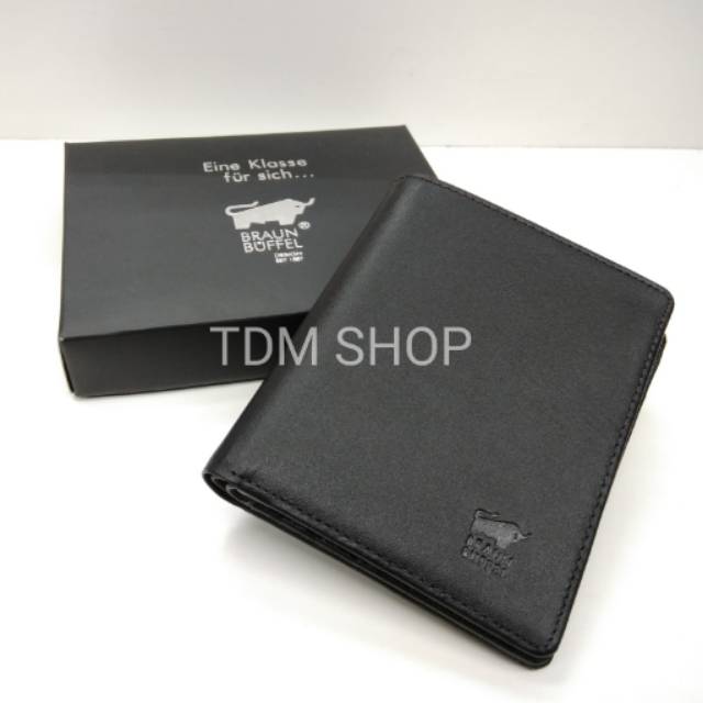 DOMPET PRIA KULIT ASLI MODEL BERDIRI BRAUN BUFFEL