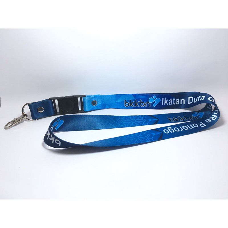 

Lanyard Tali Id Card Custom ukuran 2cm x 80cm (Minimal 100 Pcs) Free Desain