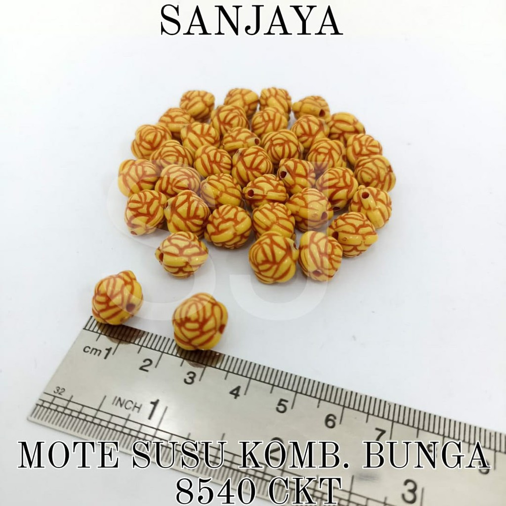 MANIK SUSU / MOTE SUSU / MANIK COKLAT / MANIK BUNGA / MANIK COKLAT BUNGA / MOTE SUSU KOMB. BUNGA 8540 CKT