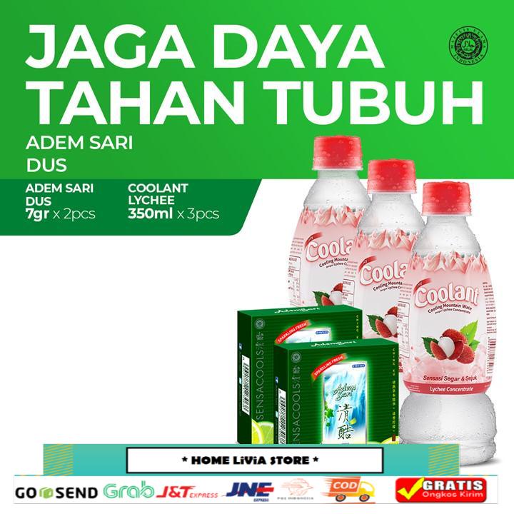 

Coolant Lychee 350 ml x3 & Adem Sari Dus 2 pcs