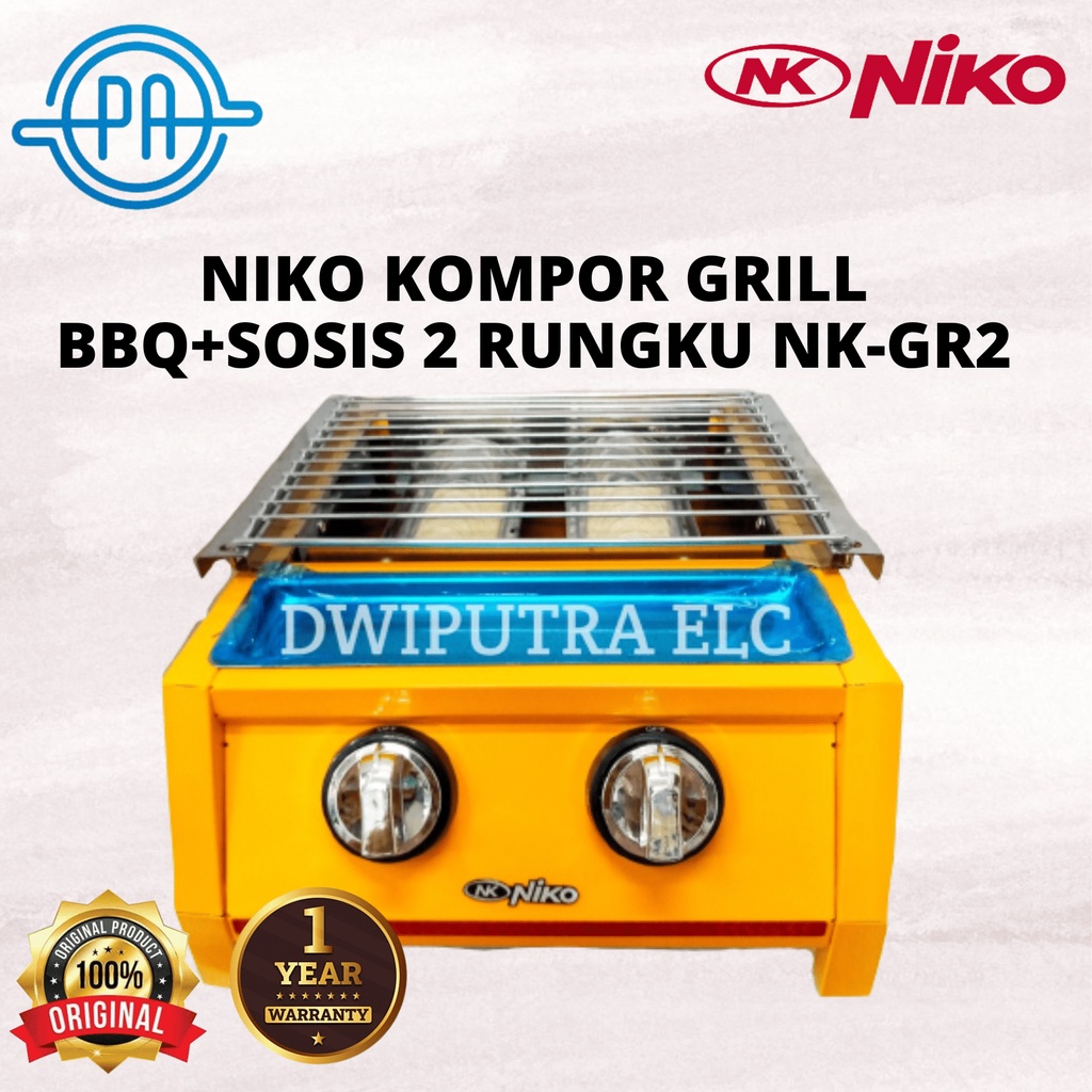 NIKO KOMPOR GRILL BBQ+SOSIS 2 RUNGKU NK-GR2