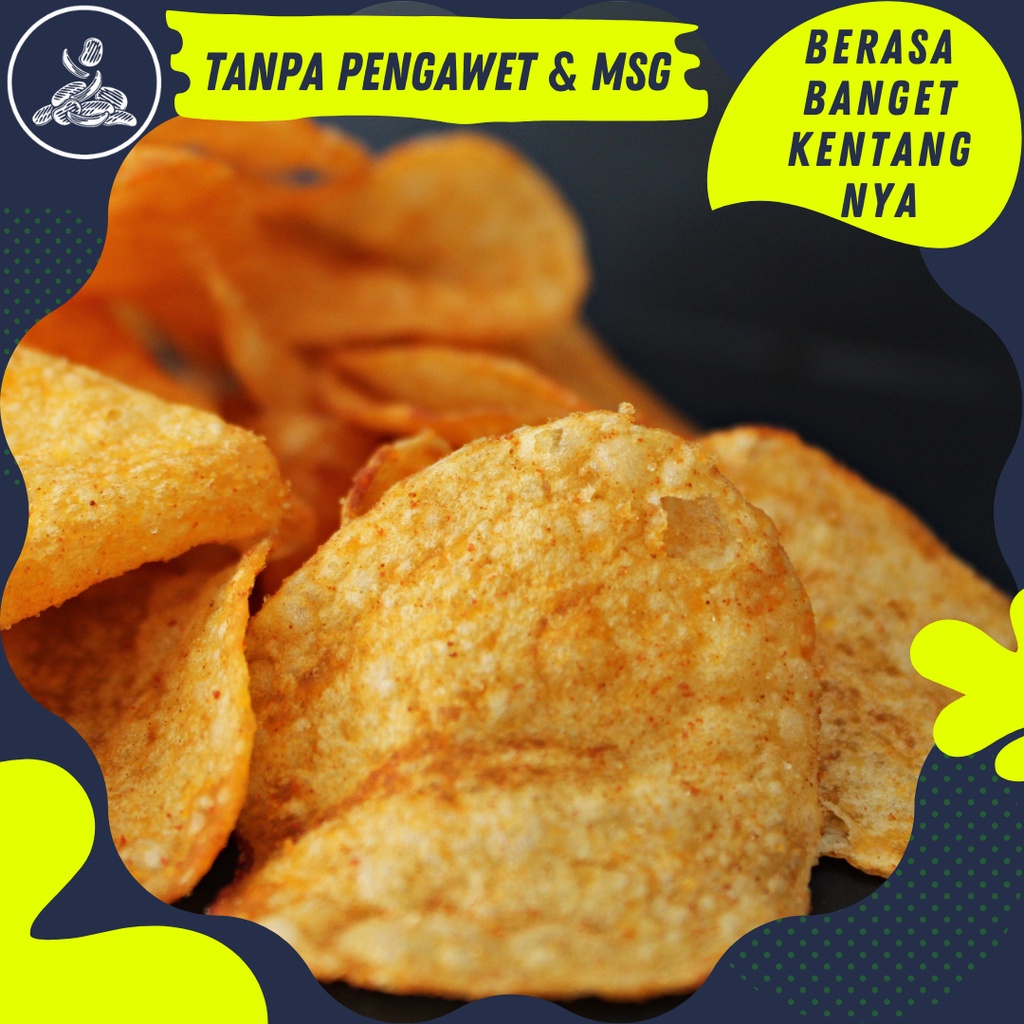 

Keripik Kentang Seribu Rasa | Kettle Chips Non MSG Bebas MSG Enak, Gurih, dan Murah | Homemade Premium 250 Gram