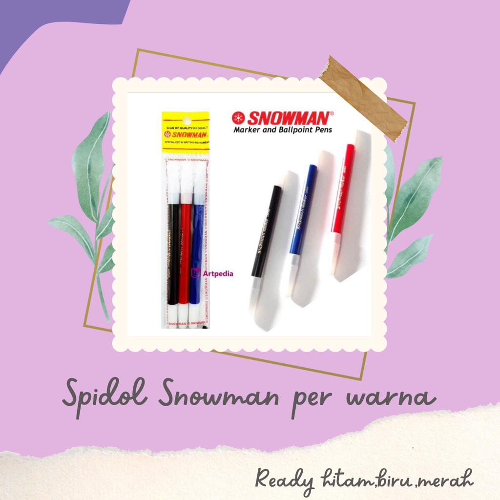 

(1pcs) SPIDOL SNOWMAN KECIL HITAM, MERAH, BIRU