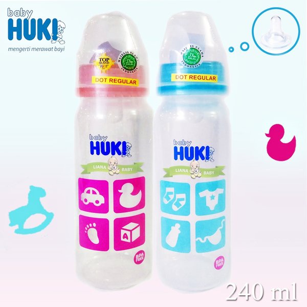 Huki Botol Dot Pentil Reguler CI0341 (Pentil Bulat) 240ml