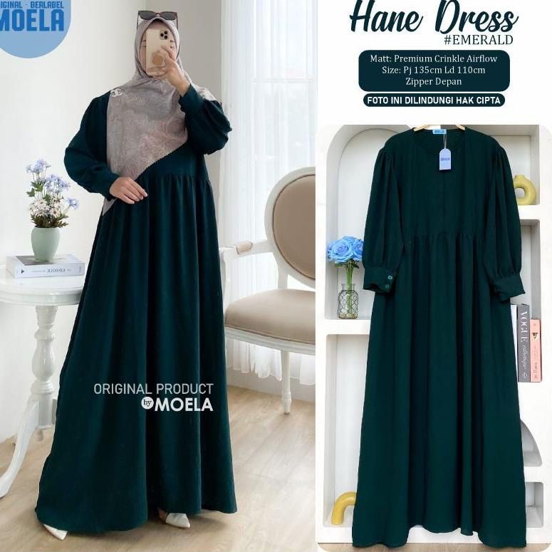 (DBY) GAMIS ALINEA MAXI DRESS BUSUI CRINCLE AIRFLOW