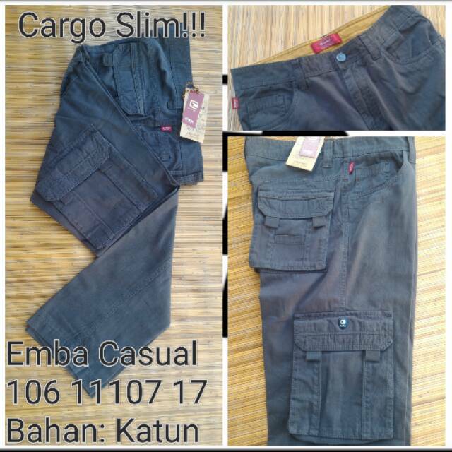 Celana Panjang Cargo Slim Emba Casual 106 11107 17