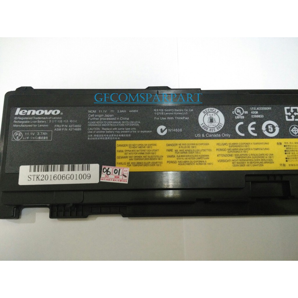 Original Baterai Lenovo Thinkpad T400s T410s T400s 2801 2808 2809 2815 2823 2824 2825 T410s T410si