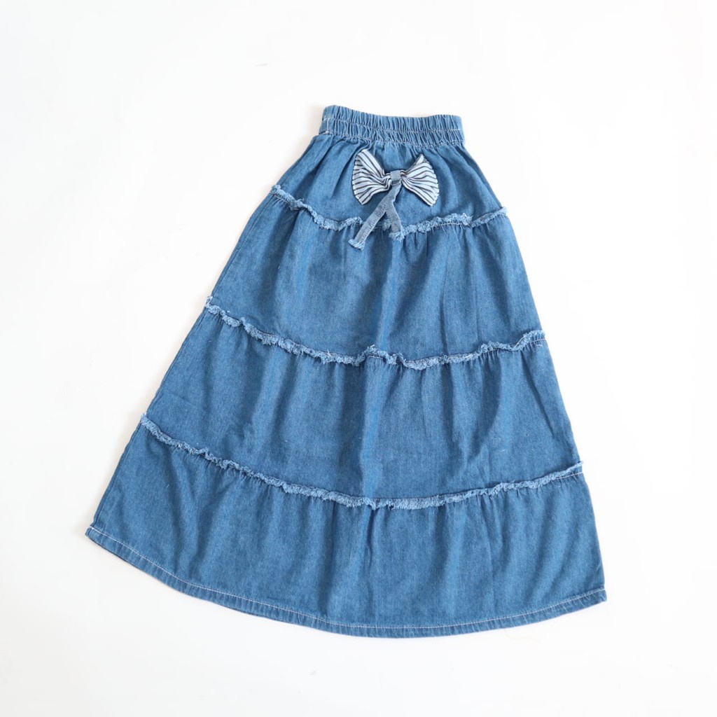 ROK PANJANG JEANS ANAK/ROK PANJANG ANAK PEREMPUAN/ROK PANJANG JEANS/ROK PANJANG ANAK CEWEK/ROK PANJA