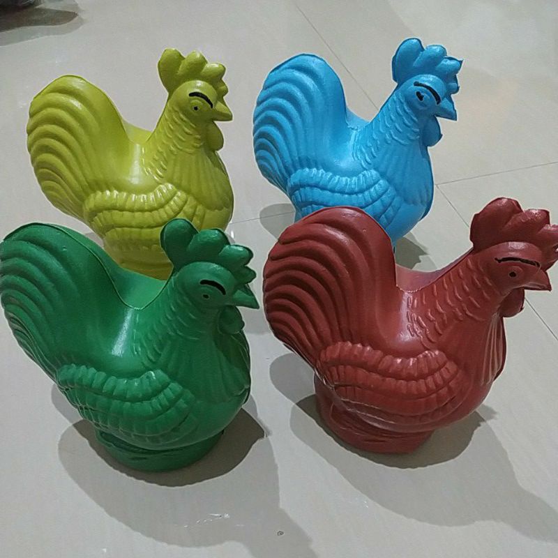 Jual Aneka celengan plastik/celengan karakter/Celengan ayam/nanas/tong