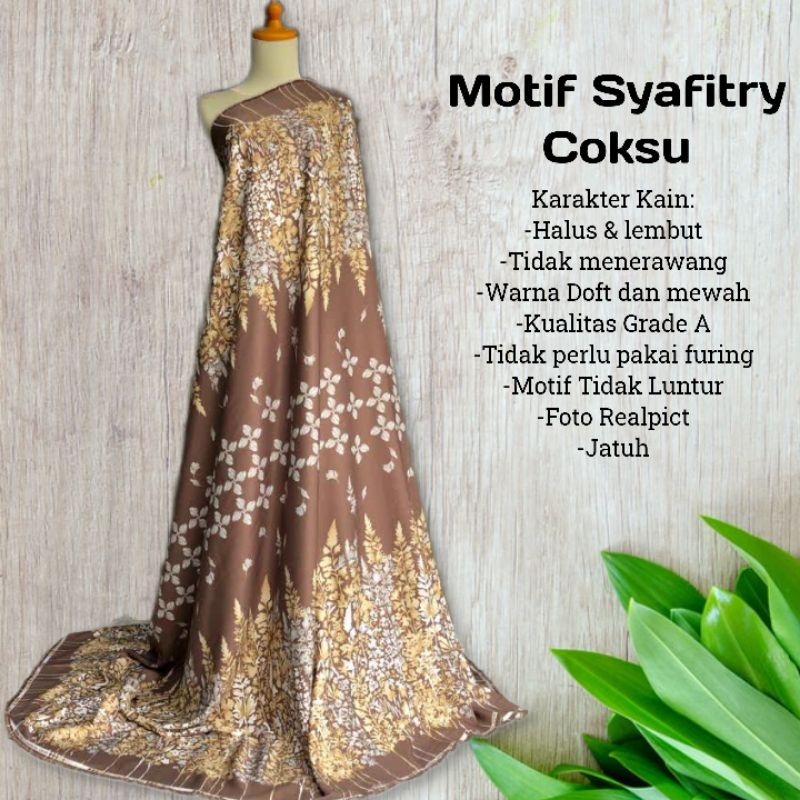 Kain Maxmara Motif Syafitry harga per setengah meter