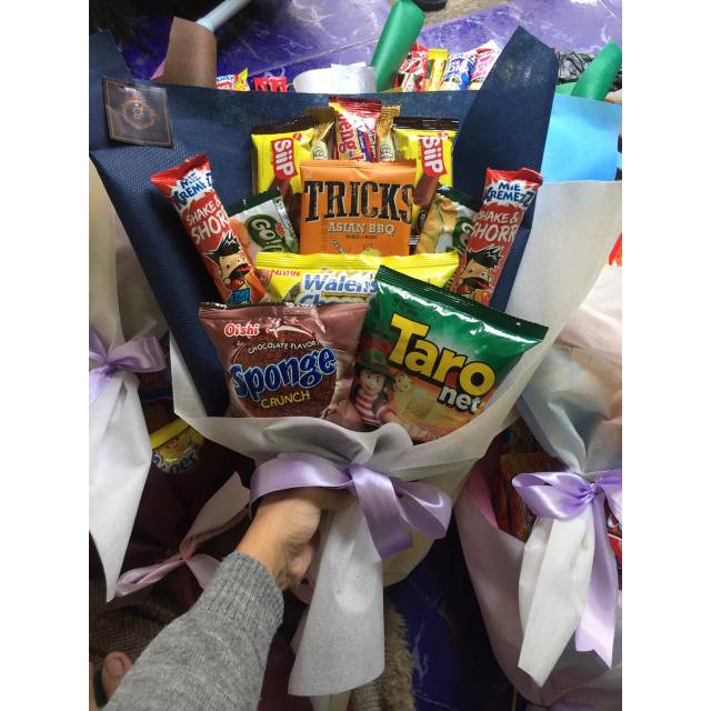 

Snack bouquet / buket makanan