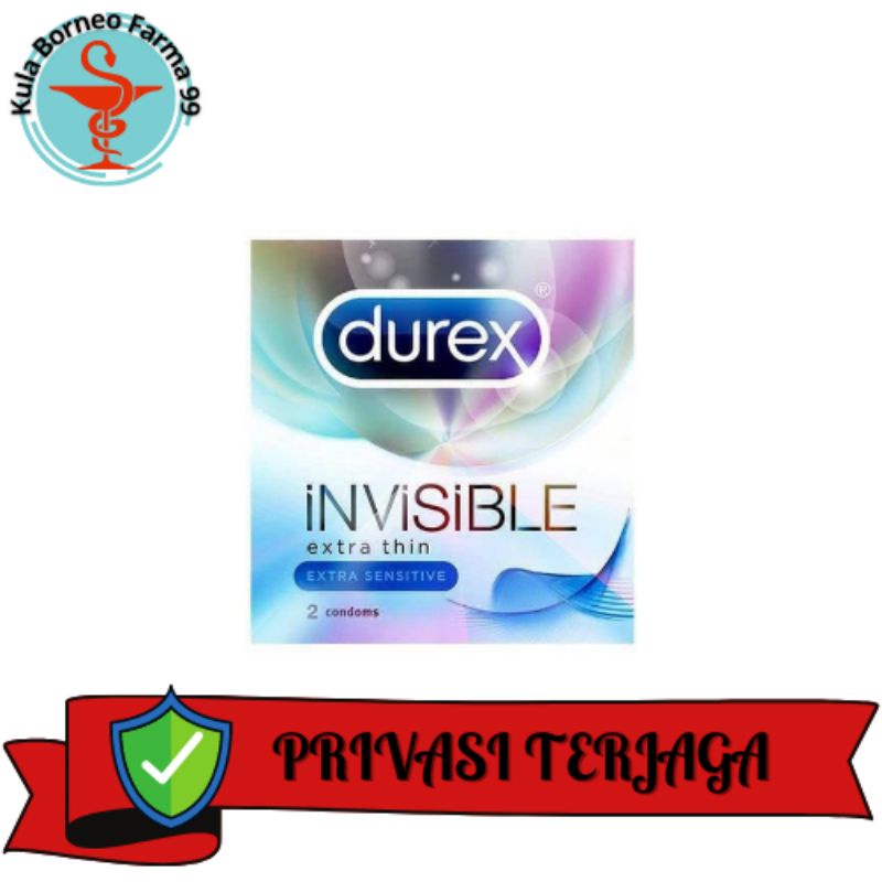 Kondom Durex Invisible Extra Thin Extra Sensitive isi 2 pcs