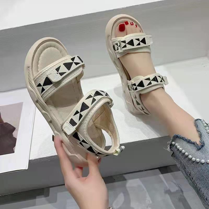 Free Box Sepatu Sandal Wanita NS208 Sandal Wedges Wanita Sandal Import