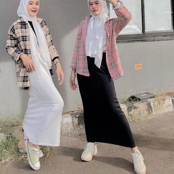 SALE Rok Span Knitted / rok span tanpa belahan / rok span skirt hitam / rok span scuba