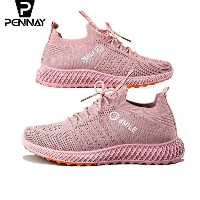 Sepatu Sneakers Import Wanita Bernadette Agatha Smile - Sepatu Fashion