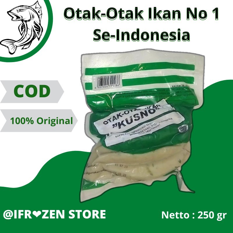 

@250 gr Otak-Otak Fishroll Ikan Makanan Instan Beku Asin Gurih Kusno Fiesta Halal MUI BPOM Enak