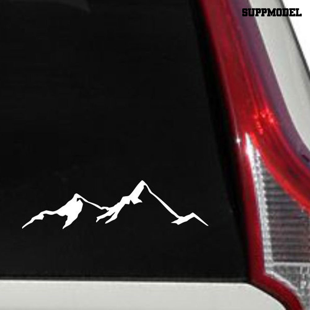 Stiker Decal Motif Gunung Untuk Dekorasi Jendela / Bumper Mobil