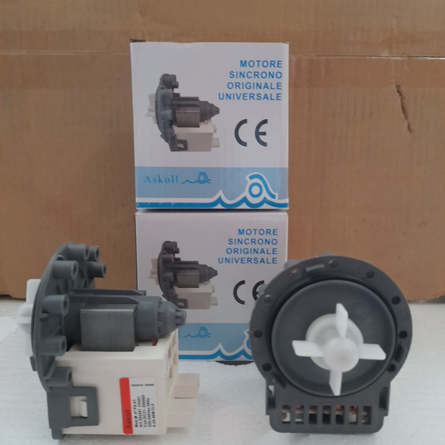 Dinamo motor drain pump mesin cuci otomatis SAMSUNG satu tabung bukaan depan front loading