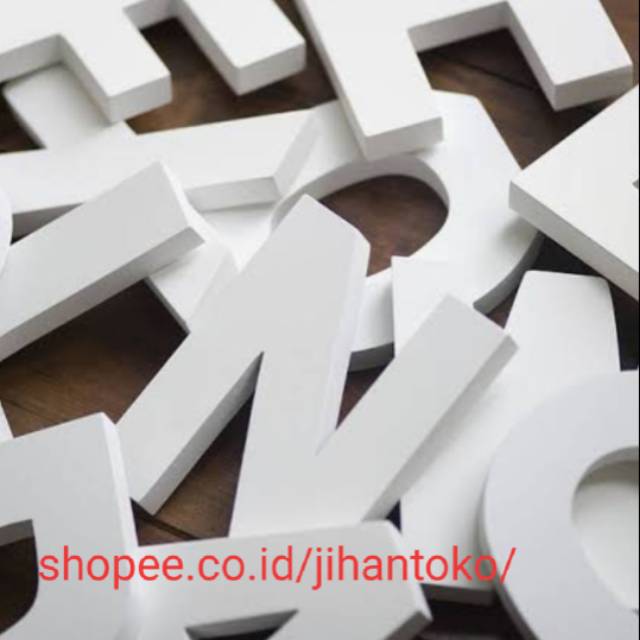 25 Cm Huruf Kayu Timbul Tulisan Kayu Ukir