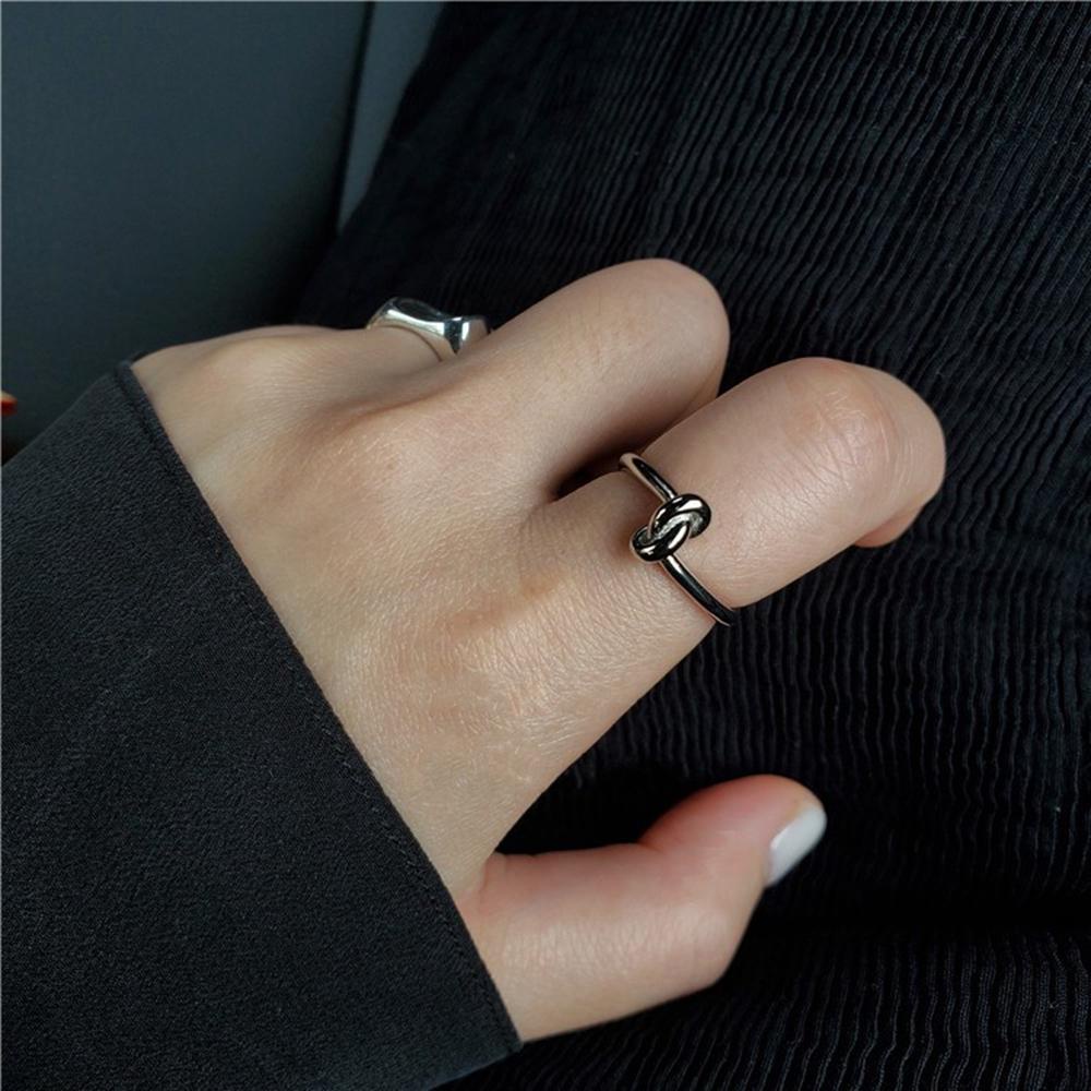 Mxbeauty Cincin Terbuka Mewah Dapat Disesuaikan Diikat Perhiasan rings Perempuan Paduan Net Merah Ekor ring