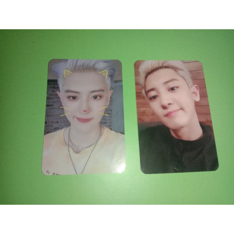 photocard kihno chanyeol what a life green pink pc