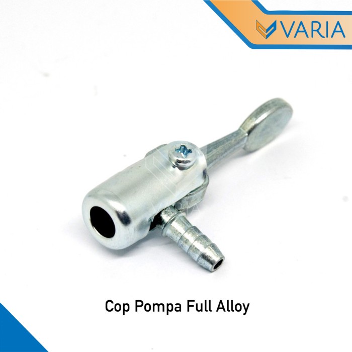 Cop Pompa Besi Full Alloy Nepel Pentil Schrader Ban Sepeda &amp; Motor