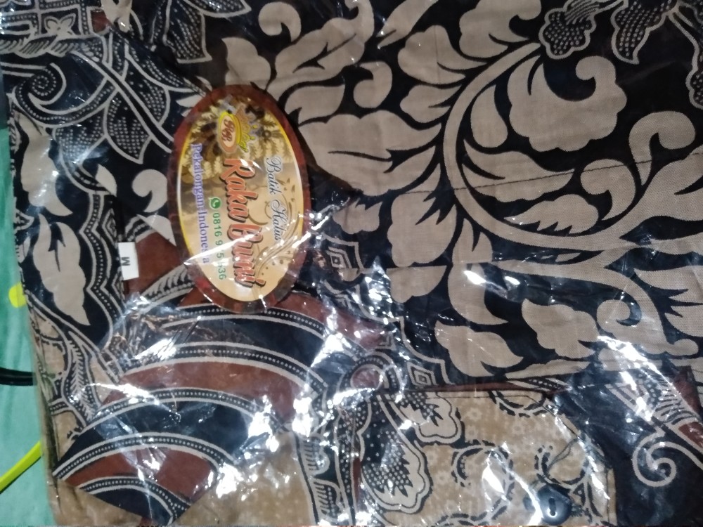 Batik Pria Lengan Panjang Guz Azmi Saku Paspol Hrb026 Motif Keraton Kode 002 Size M L Xl Xxl Reguler