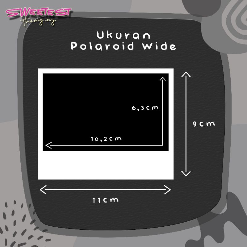 ukuran polaroid wide