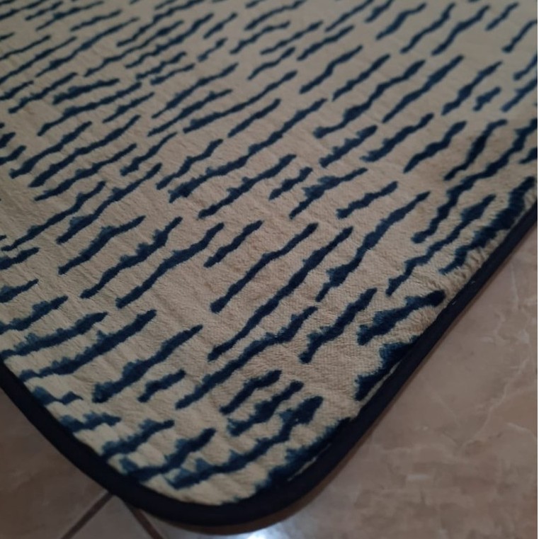 Karpet Busa FONIX Malaysia Bulu Super Lembut Anti Slip 100x150 Minimalis F138, Rasfur Korea-2