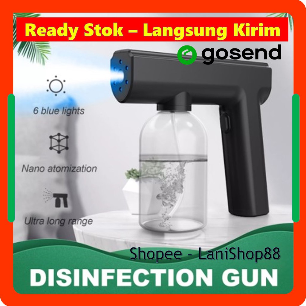 Nano Spray Gun Alat Semprotan Fogging Disinfektan Disinfectant Desinfektan Wireless Portable 300ml