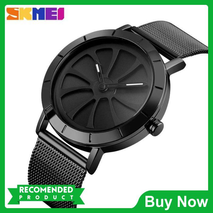 SKMEI Jam Tangan Analog Pria Strap Stainless Steel - 9204