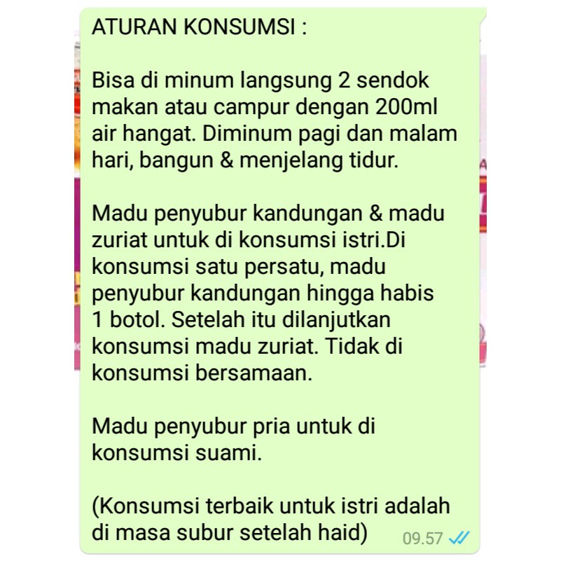 Promil Madu Zuriat Penyubur Kandungan Dan Penyubur Pria Indonesia