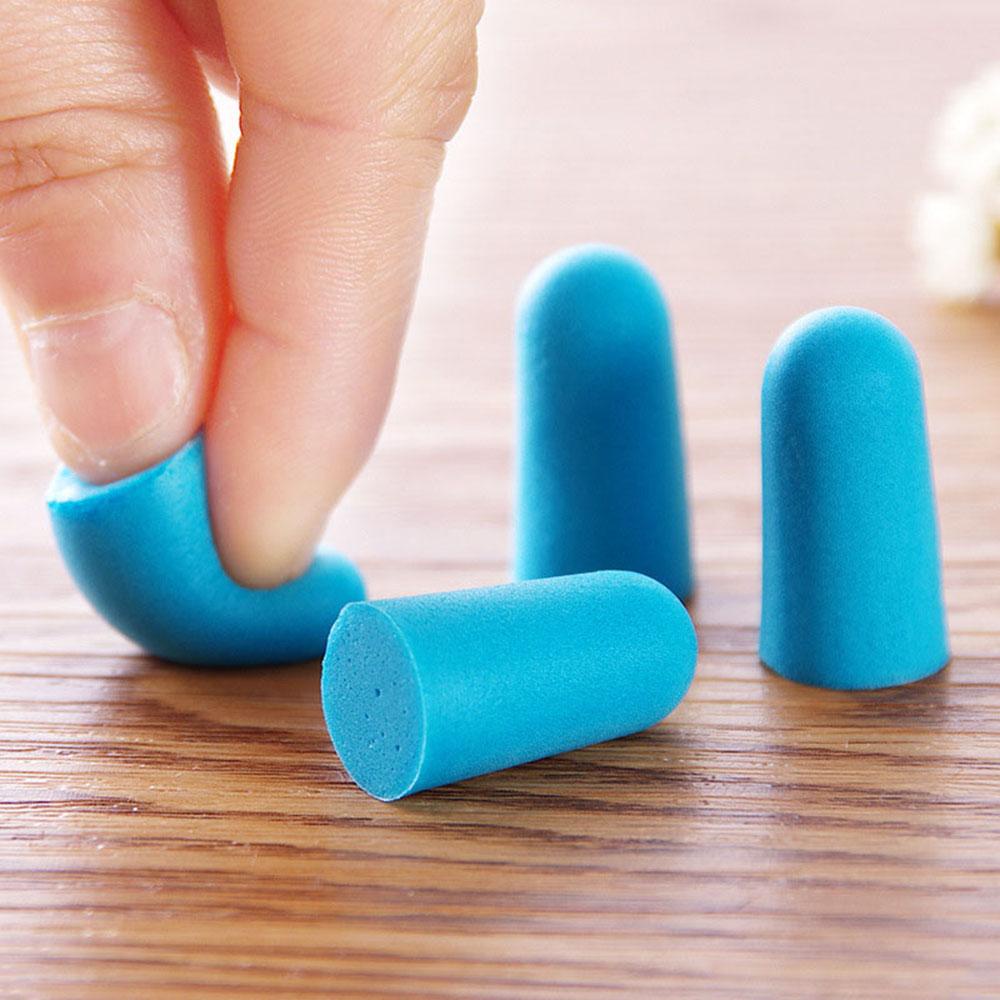 AUGUSTINA Earplug Portable Dengan Kotak Alat Bantu Tidur Insulasi Suara Peredam Kebisingan Penutup Telinga Lembut