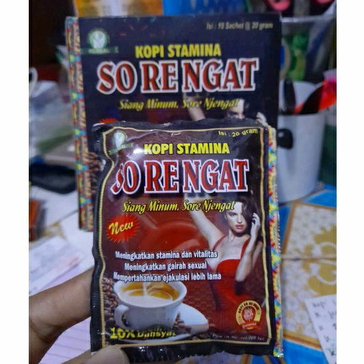 SORE NGAT  COFFEE SO RE NGAT KOPI laki lucky mantap sorengat penambah stamina vitalitas pria dewasa 