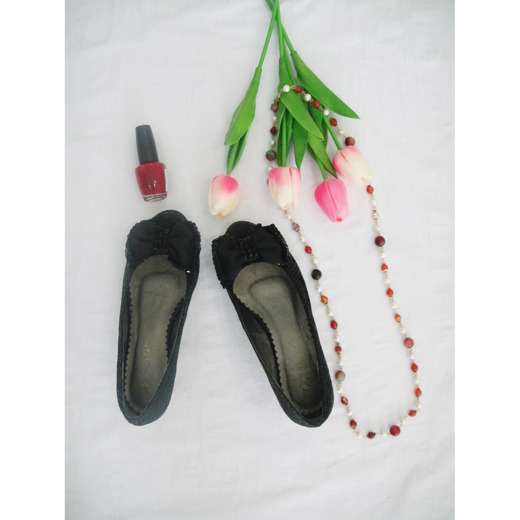 PAZZION black peep toe shoes