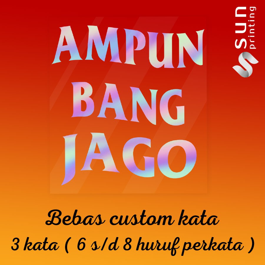 STIKER HARTA TAHTA (HARGA PALING MURAH CUMA 3RBAN) BISA CUSTOM UK 8X9CM (TAHAN AIR)-1