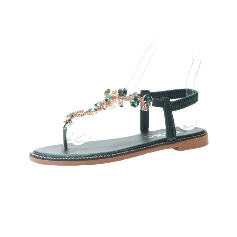 Korean Stone Roman Thong Sandals / Sendal Pantai Wanita 5042 (Size 35-40)