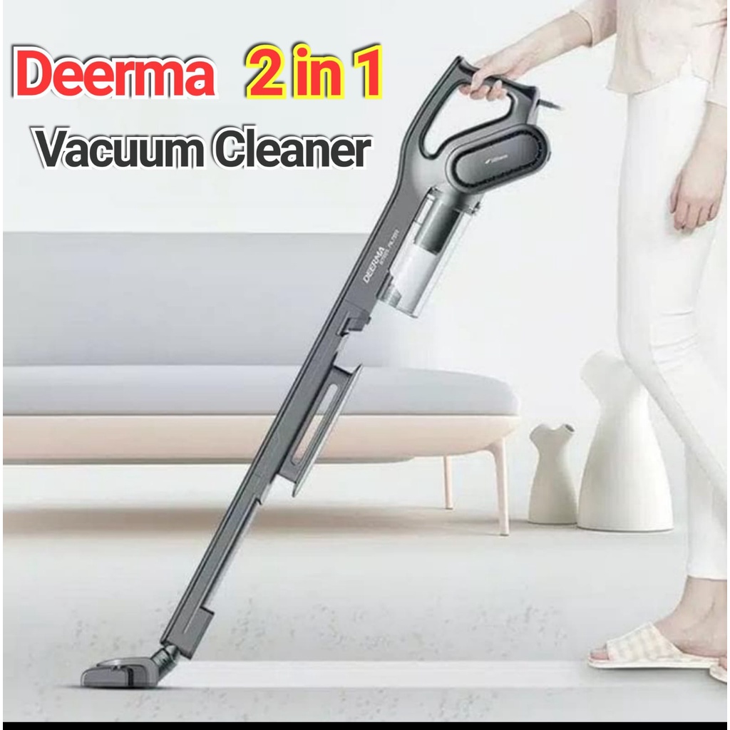 Deerma Vacuum Cleaner DX700 DX700S 2-in-1 Vertical Handheld Vacum, Vakum