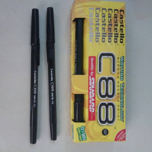 

Pulpen/Bolpen STANDARD CASTELLO C 88 1 Pak Isi 12 + 1 Bolpen