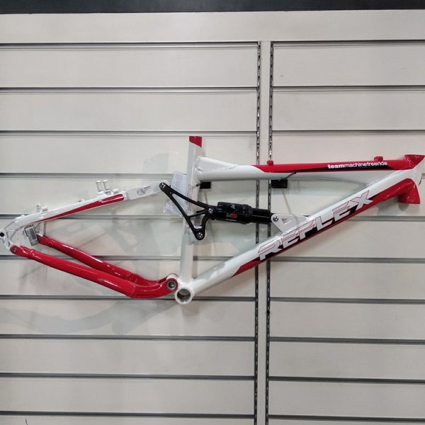 Frame Sepeda Fullsus Reflex 26inch MTB White Red Size S BUKAN Siskiu Thrill United Xtrada Exotic