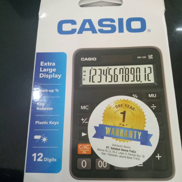 

Kalkulator CASIO MX 12 B