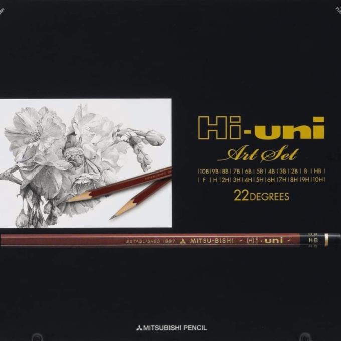 Uni Mitsubishi Hi-Uni Pencil Art Set 22 Degrees