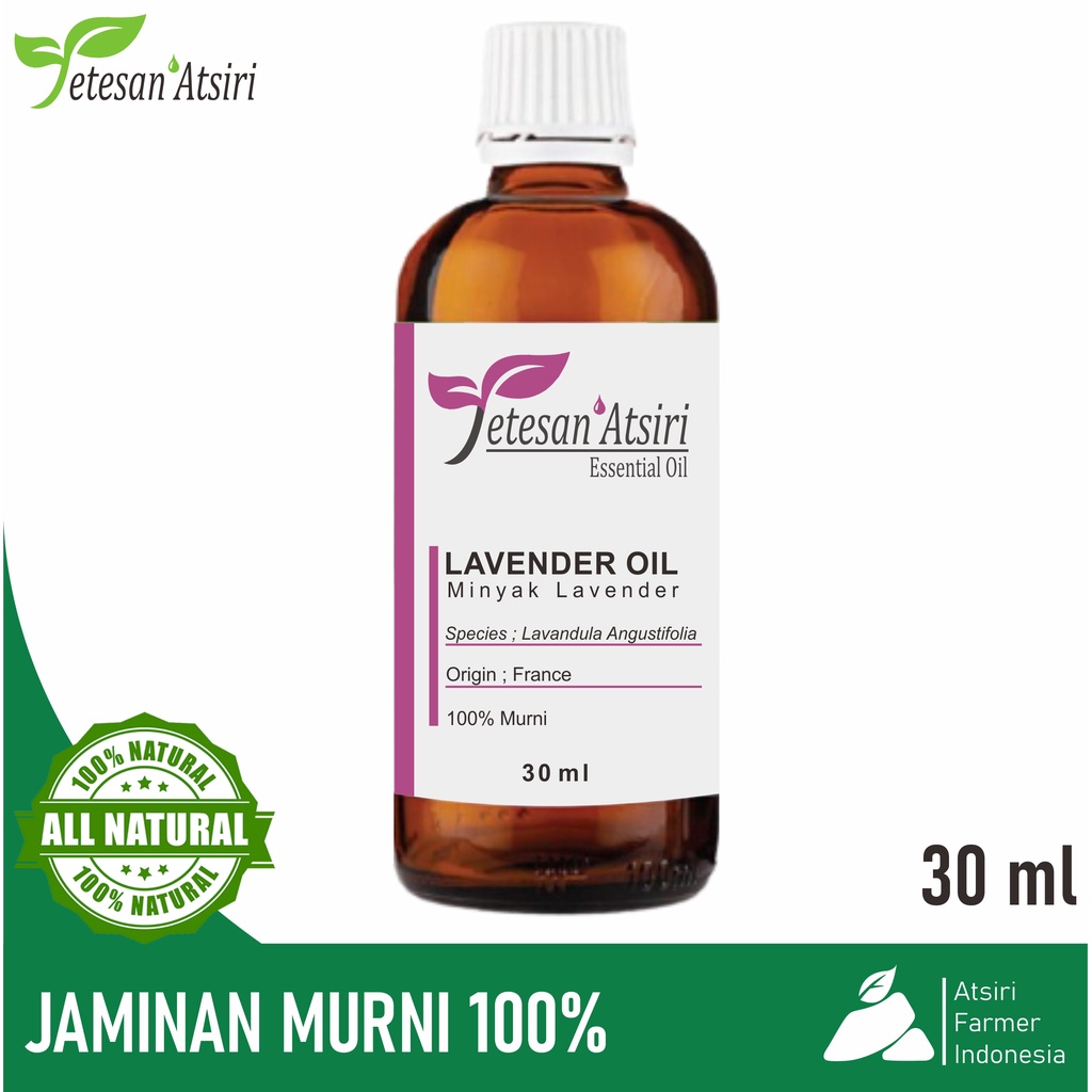 30ml minyak atsiri lavender murni 100% lavender pure essential oil aromatherapy aromaterapi diffuser