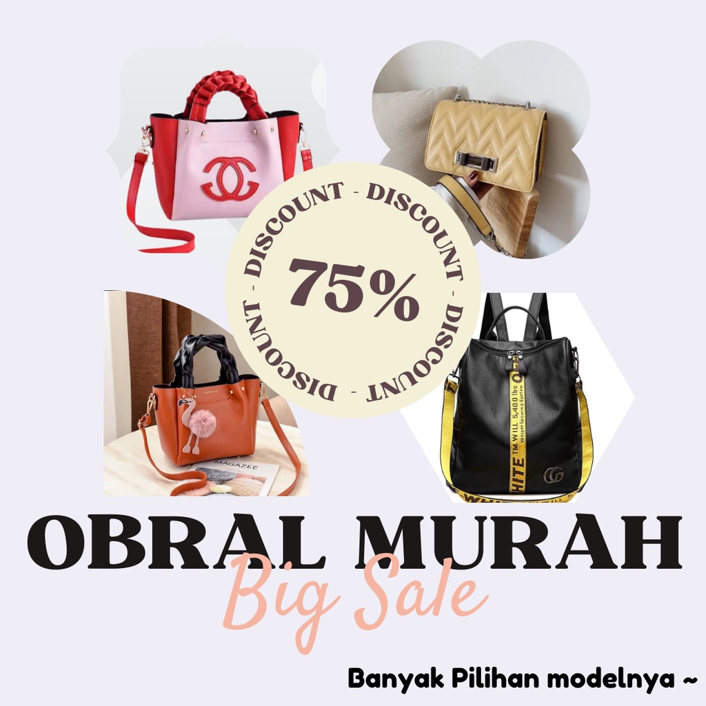 OBRAL MURAH TAS WANITA FASHION IMPORT