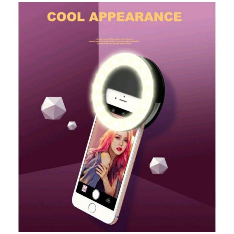 Portable Mini LED Selfie Light &amp; Lampu Selfie For Smartphone RING LIGHT SELFIE LED