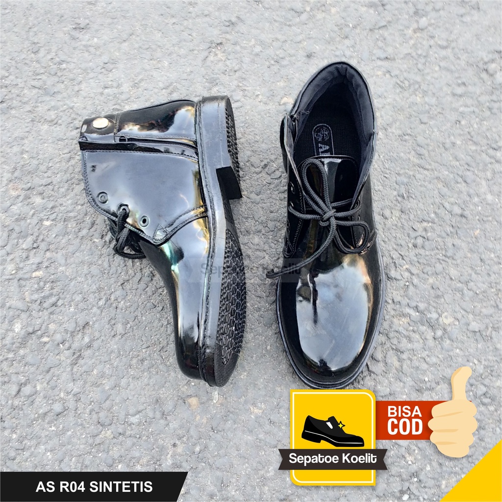 SEPATU PDH SATPAM KILAP SEPATU PDH TALI GLOSSY PRIA POLISI POLRI TNI SECURITY