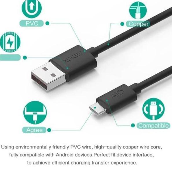 AUKEY  USB 1M / Kabel Data Charger Aukey  USB 1M /  OPPO Vivo  AUKEY H23N