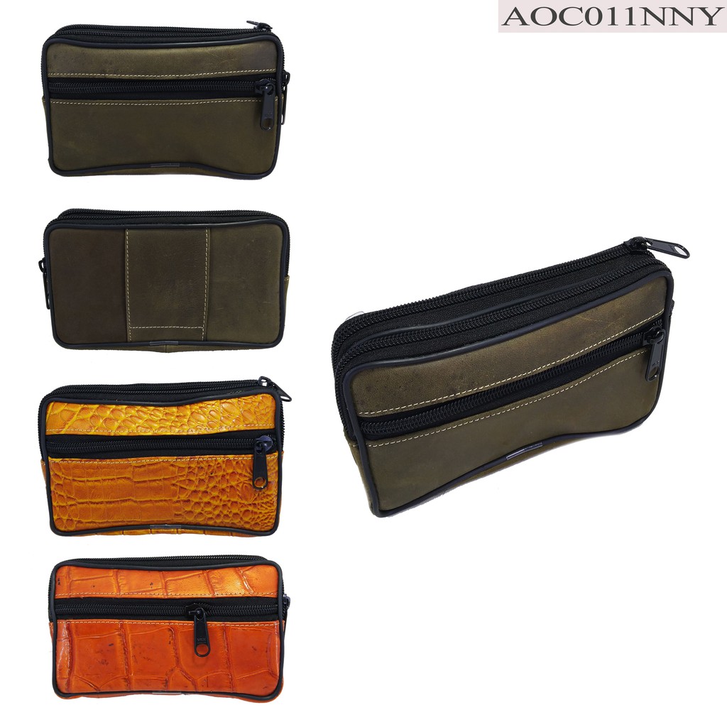 DISKON DOMPET HP PANJANG KULIT ORI DOMBA PRIA / DOBEL MUNIR KLUDAN - AOC011NNY