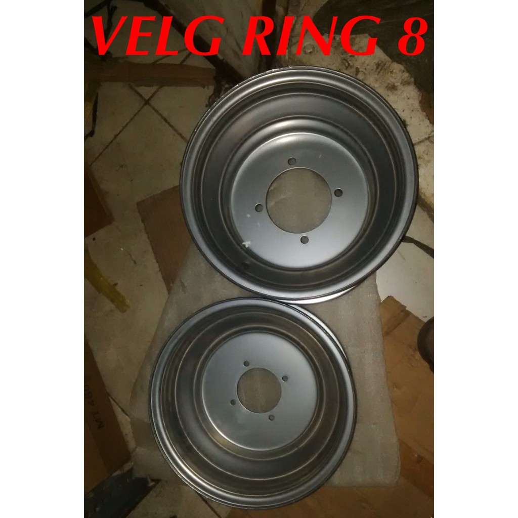 VELG R8 ATV 110CC LUBANG BAUT 4 UTK BAN BELAKANG KANAN DAN KIRI SAMA